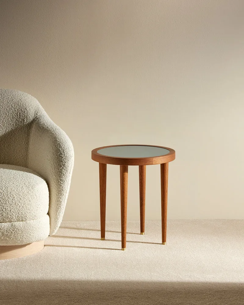 Puzzle Round Coffee Table - Sarah Blue