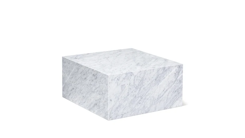Align Coffee Table, Regular, Carrara Marble