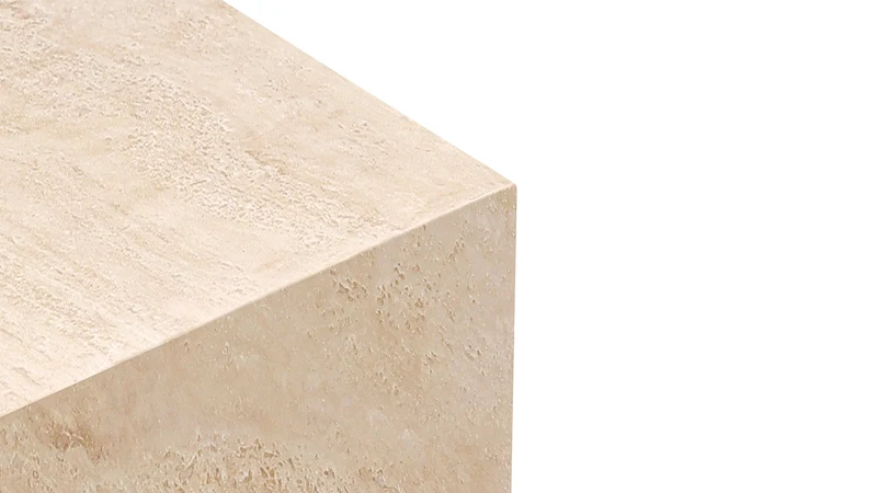 Align Coffee Table, Regular, Travertine
