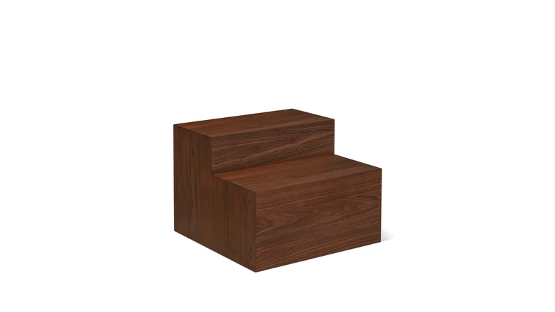 Align Coffee Table, Tiered, Walnut