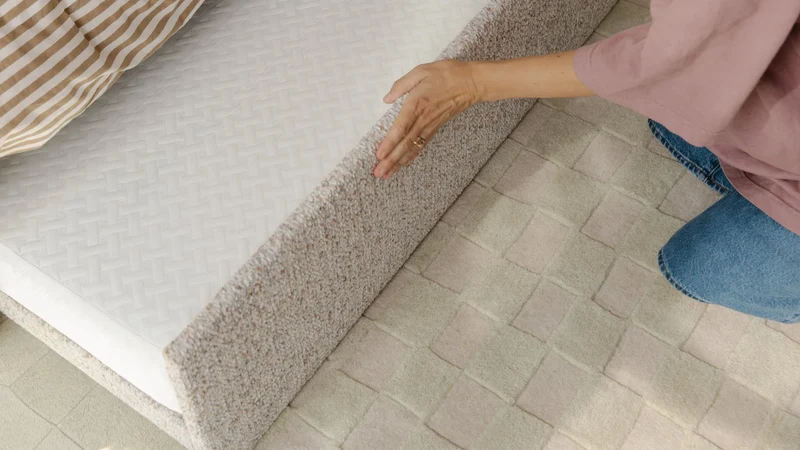 Checkers Rug x Scott Sueme, 5x7, Aloe