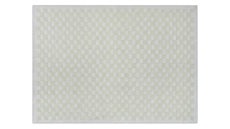 Checkers Rug x Scott Sueme, 8x10, Aloe