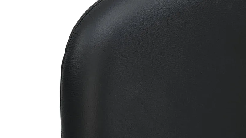 Dine In Dining Chair (Set of Two), Walnut/Black Leather