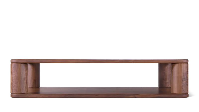 Double Feature Coffee Table, Large, American Walnut