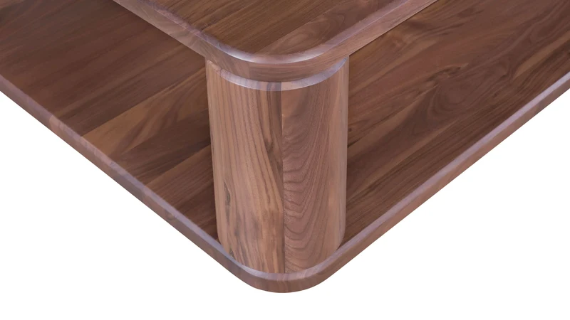 Double Feature Coffee Table, Large, American Walnut