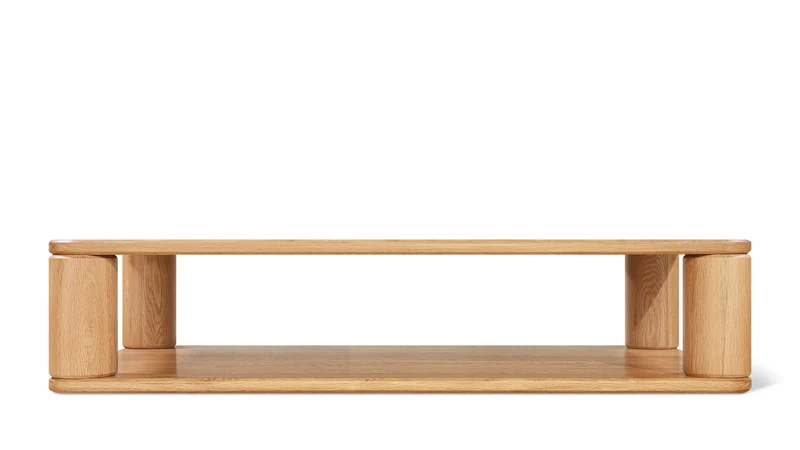 Double Feature Coffee Table, Large, Oak