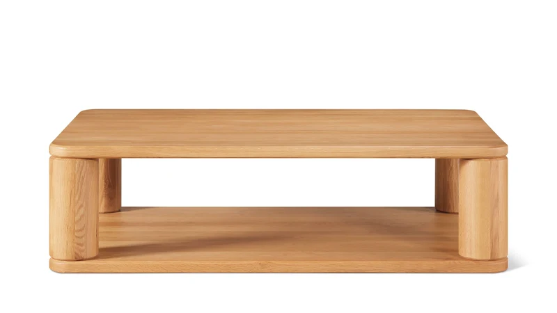 Double Feature Coffee Table, Regular, Oak