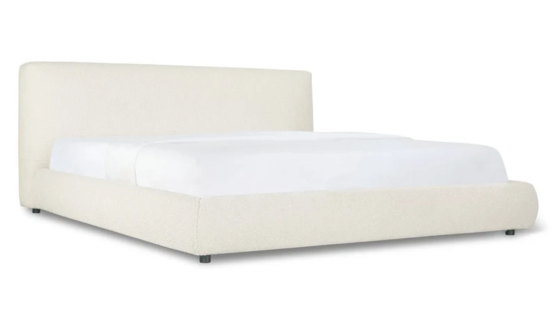 Dream Bed, King, Cream Boucle