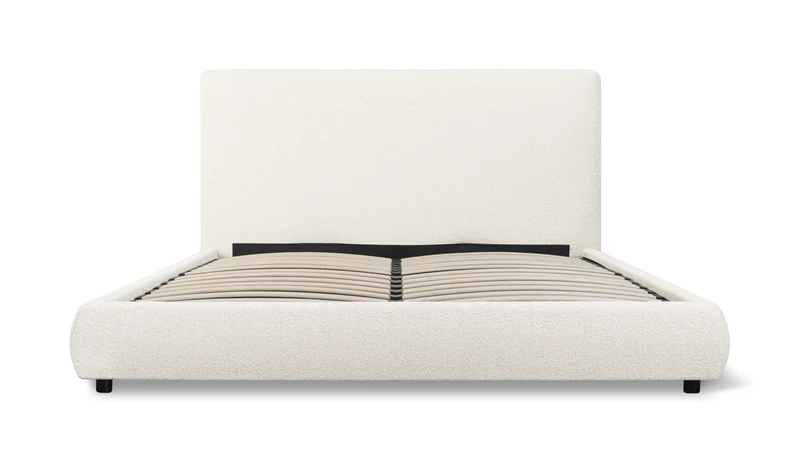 Dream Storage Bed With Tall Headboard, King, Cream Boucle