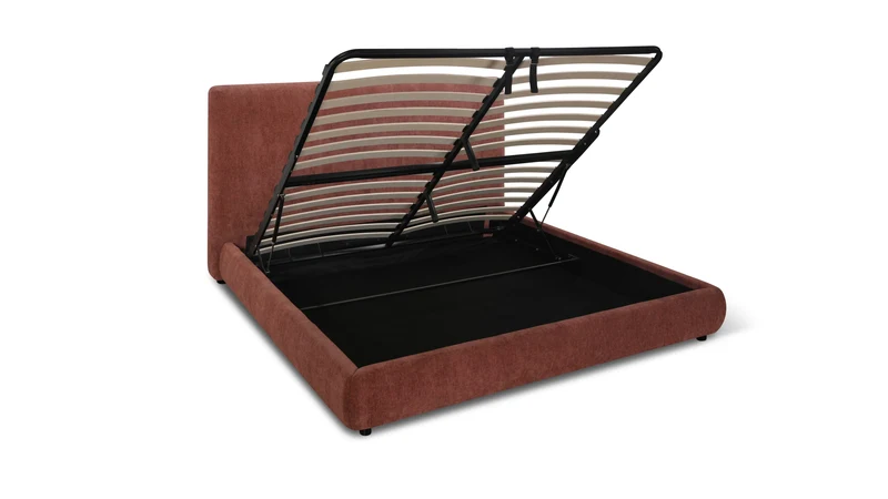 Dream Storage Bed With Tall Headboard, King, Toffee