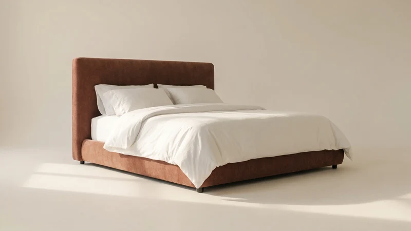 Dream Storage Bed With Tall Headboard, Queen, Toffee