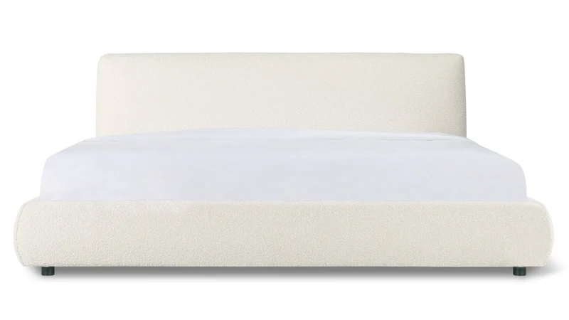 Dream Storage Bed, King, Cream Boucle