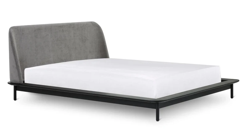 Easy Edge Bed, Queen, Black Oak