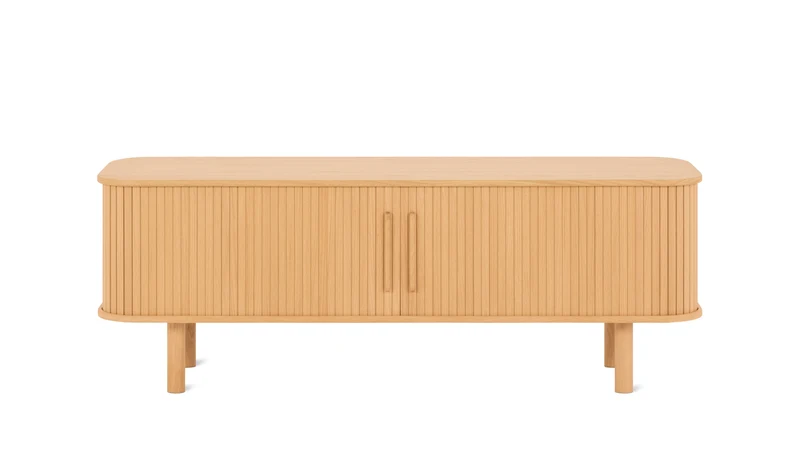 Easy Edge Media Unit All Wood, White Oak