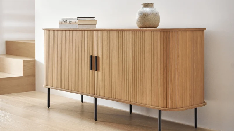 Easy Edge Sideboard, Regular, Black Oak