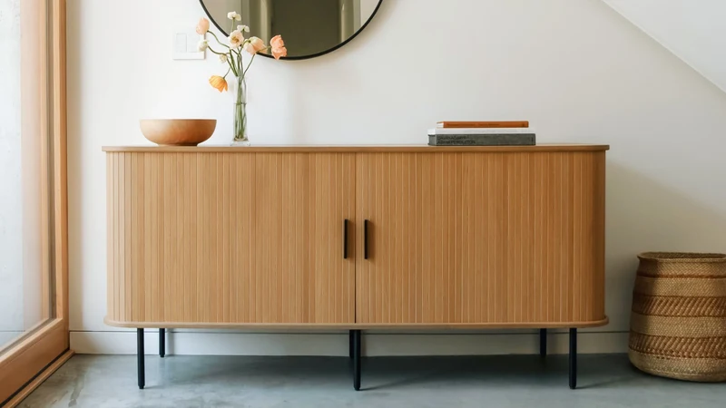 Easy Edge Sideboard, Regular, White Oak