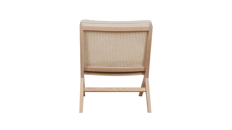 Endless Summer Lounge Chair with Cushion, Ash/Natural