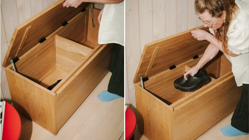 Everyday Storage Bench, Oak