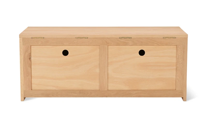 Everyday Storage Bench, Oak