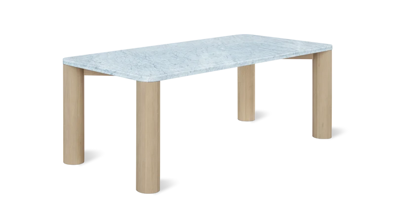 Field Dining Table, Seats 6-8 People, Oak/Carrara Marble