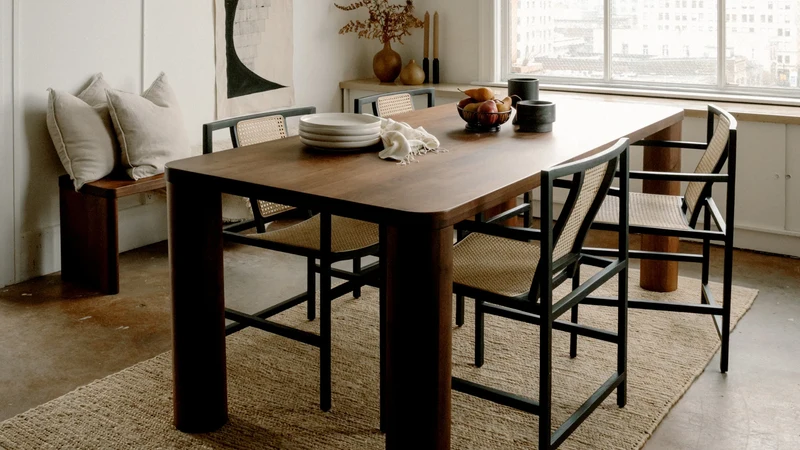 Field Dining Table, Seats 8-10 People, American Walnut