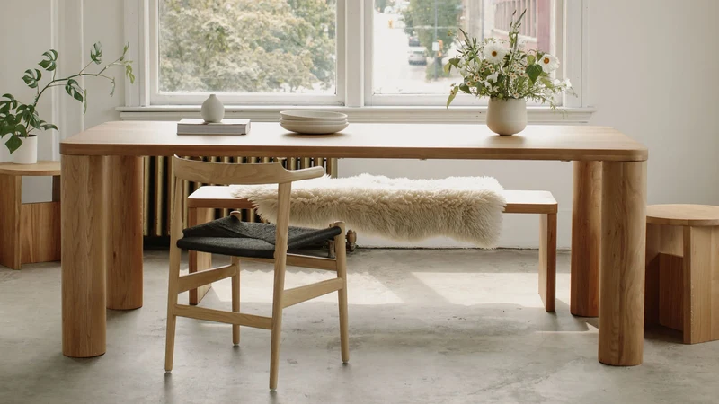 Field Dining Table, Seats 8-10 People, Oak
