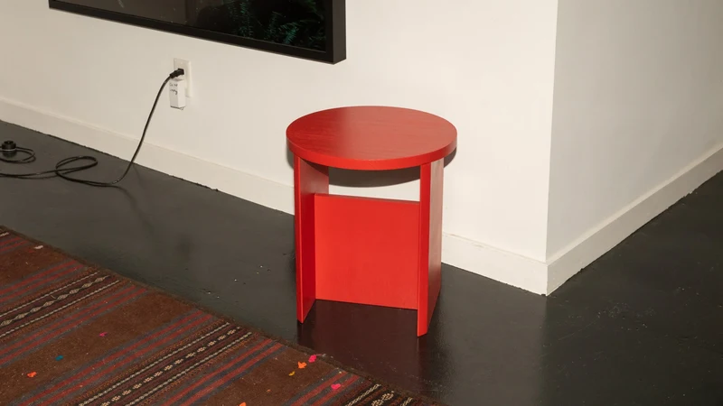 Field Stool, Limited Edition, Poppy