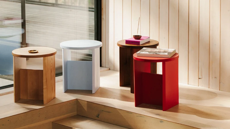 Field Stool, Limited Edition, Poppy