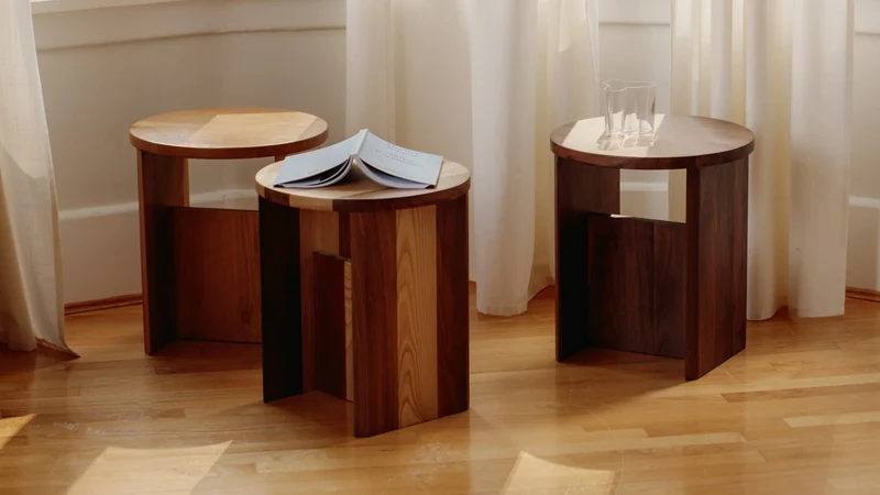 Field Stool, Limited Edition, Striped