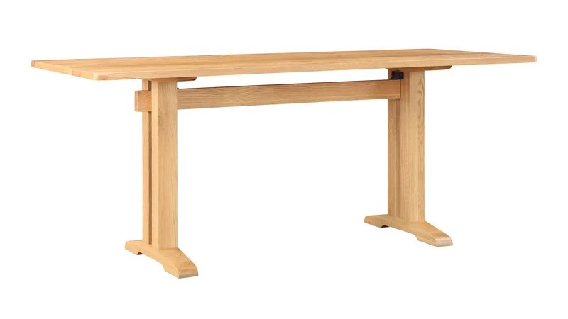 Flight Dining Table, Seats 6-8, Brushed Oak