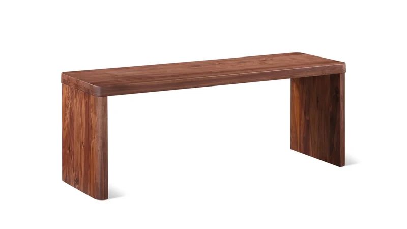 Form Bench, Seats 2, American Walnut
