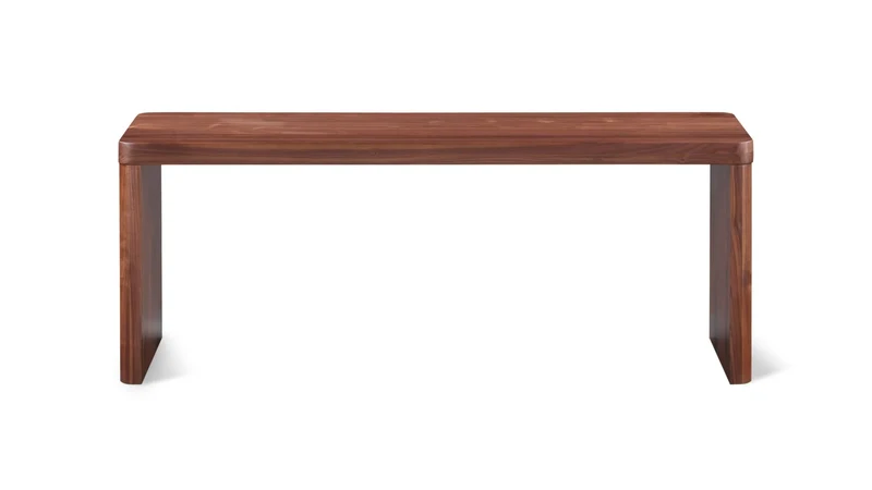 Form Bench, Seats 2, American Walnut