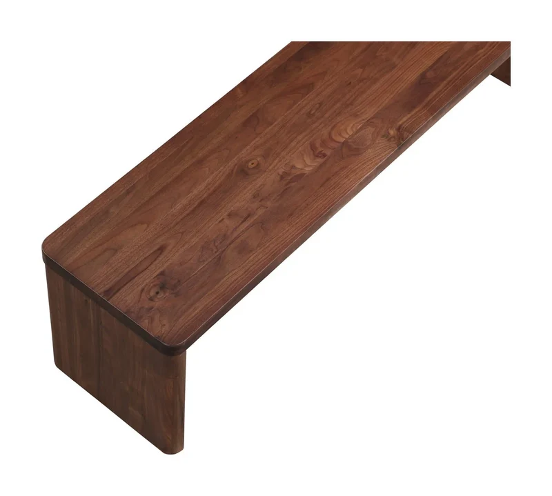 Form Bench, Seats 2, American Walnut