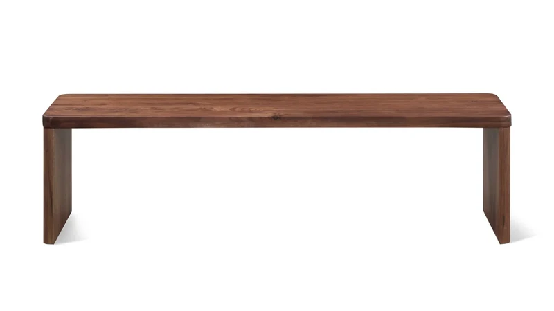 Form Bench, Seats 3, American Walnut