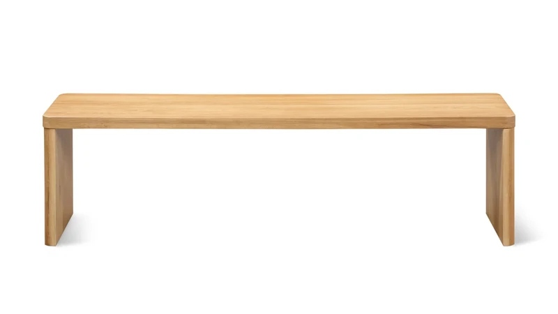 Form Bench, Seats 3, Oak