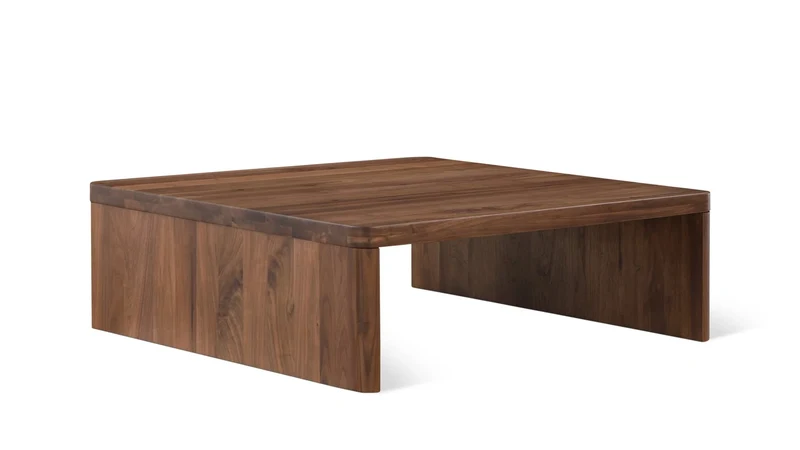 Form Coffee Table, Square, American Walnut