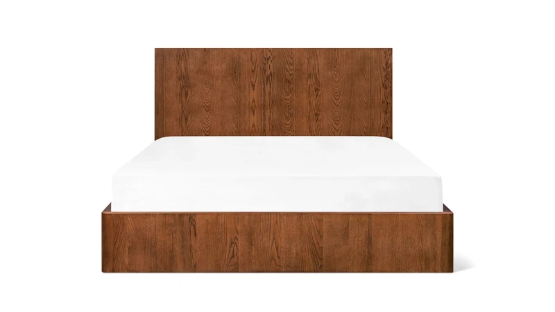 Form Storage Bed, King, Stained Walnut