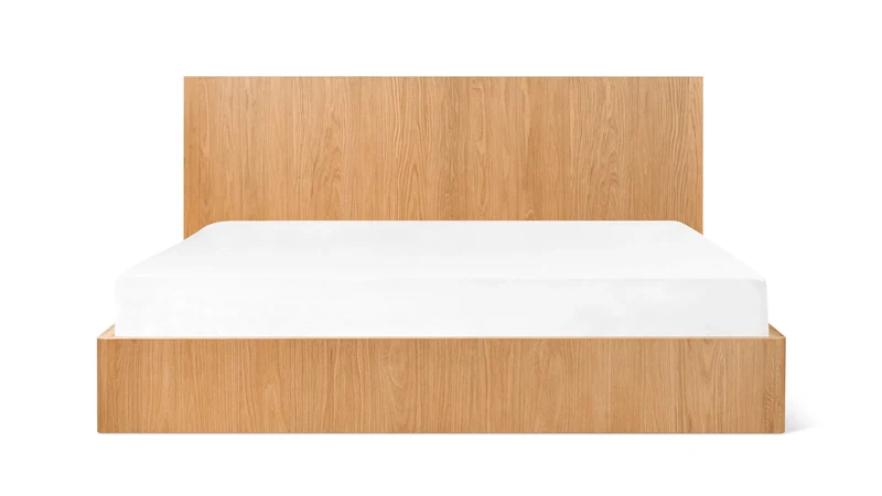 Form Storage Bed, Queen, White Oak