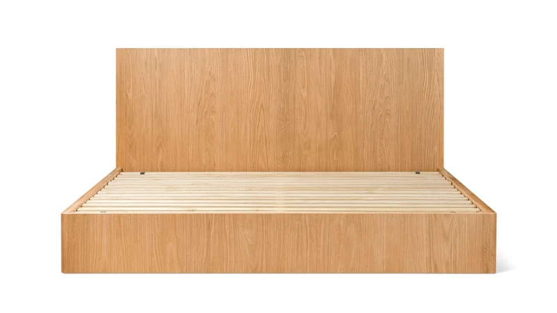 Form Storage Bed, Queen, White Oak