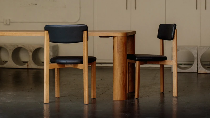 Frame Dining Chair, Oak, Caviar