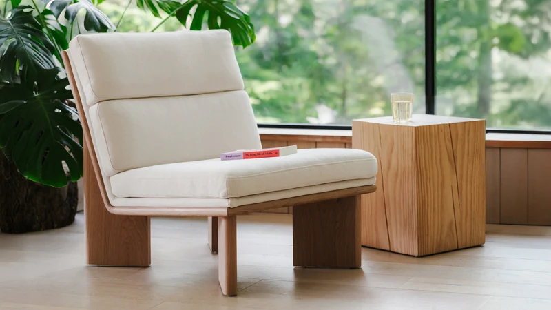Frame Lounge Chair, Oak, Herringbone