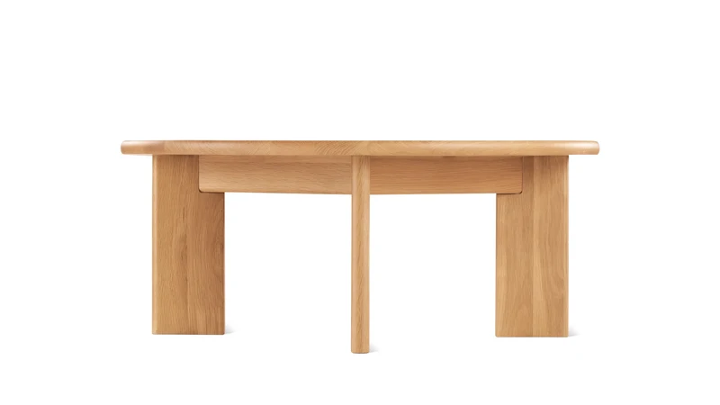 Frame Round Coffee Table, Regular, Oak