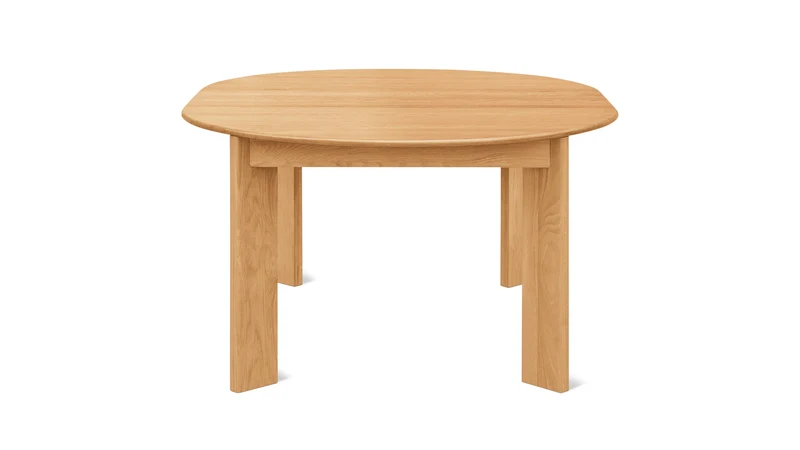 Frame Round Extendable Dining Table, Seats 4-8, Oak