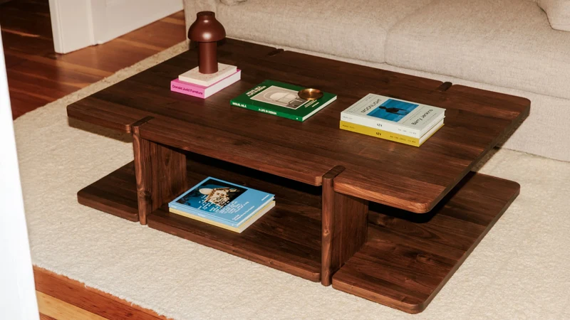 Get Closer Coffee Table, Large, American Walnut
