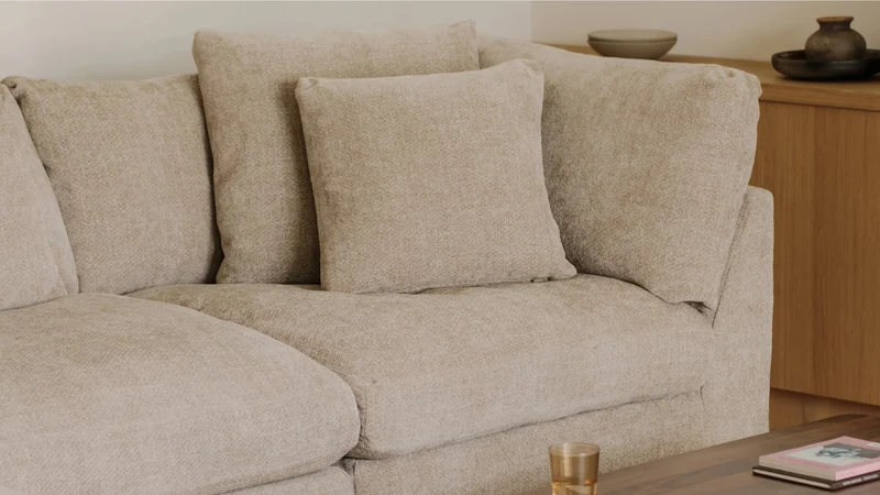 Get Together™ 2-Piece Modular Sofa, Large, Champagne