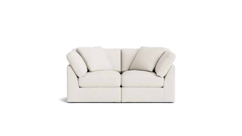 Get Together™ 2-Piece Modular Sofa, Standard, Cream Linen