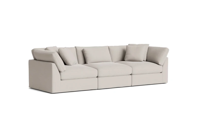 Get Together™ 3-Piece Modular Sofa, Large, Clay