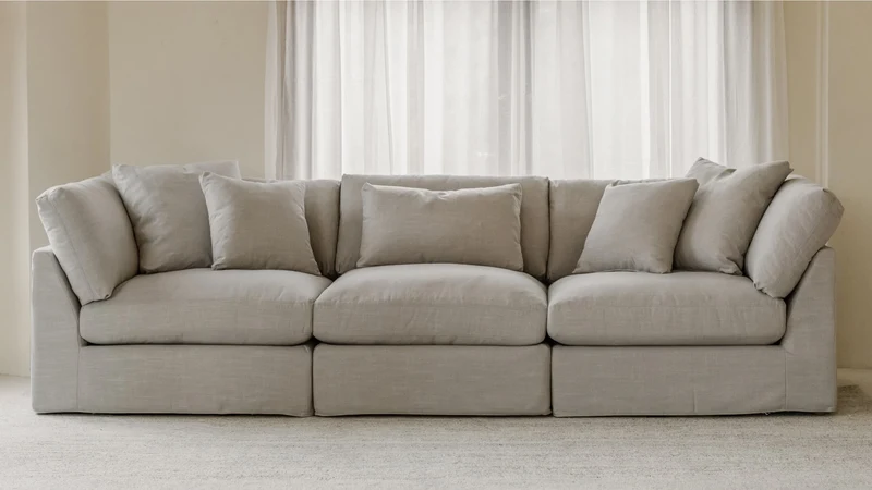 Get Together™ 3-Piece Modular Sofa, Large, Clay