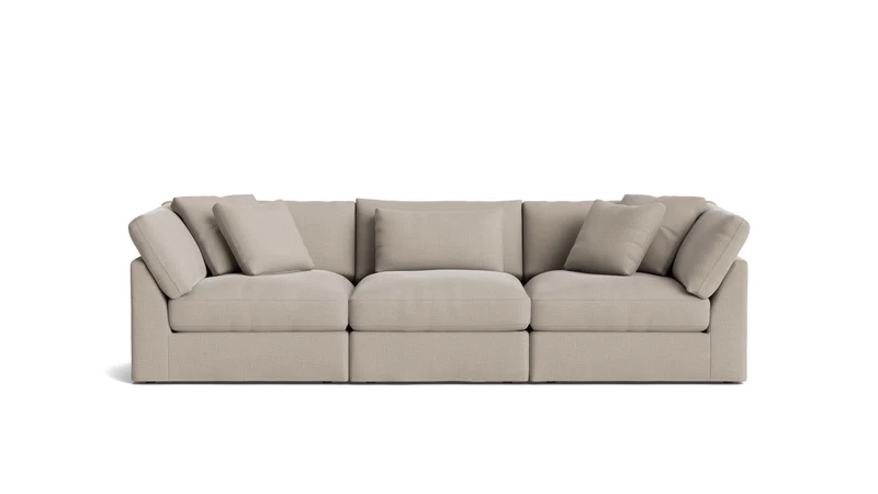 Get Together™ 3-Piece Modular Sofa, Large, Light Pebble