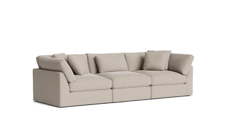 Get Together™ 3-Piece Modular Sofa, Large, Light Pebble
